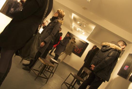 CARACTERISTIQUES: vernissage à la Galerie Push