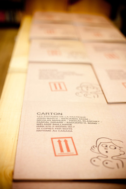 Lancement de la la bande dessinée érotique Carton à la librairie Le Port de Tête