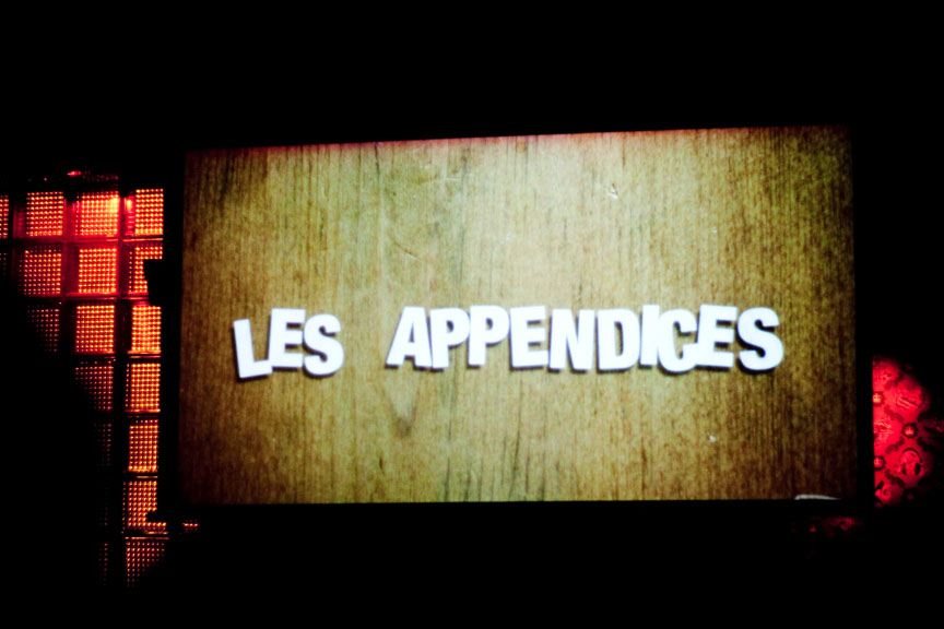 Lancement des Appendices: de drôles de gars et d'autres qui se frenchent