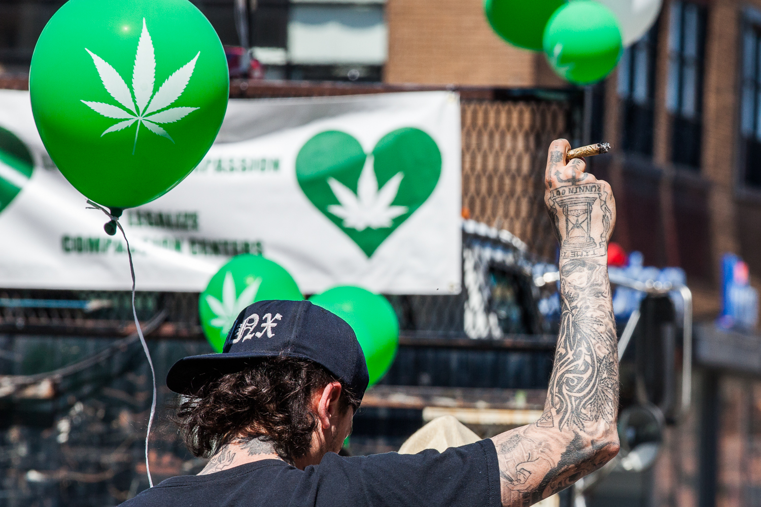 Il s'en fumait du bon samedi, à la Marche mondiale pour la marijuana