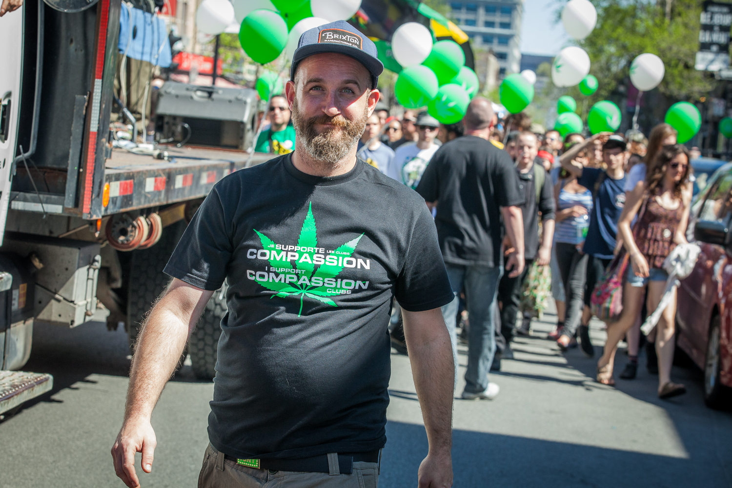 Il s'en fumait du bon samedi, à la Marche mondiale pour la marijuana