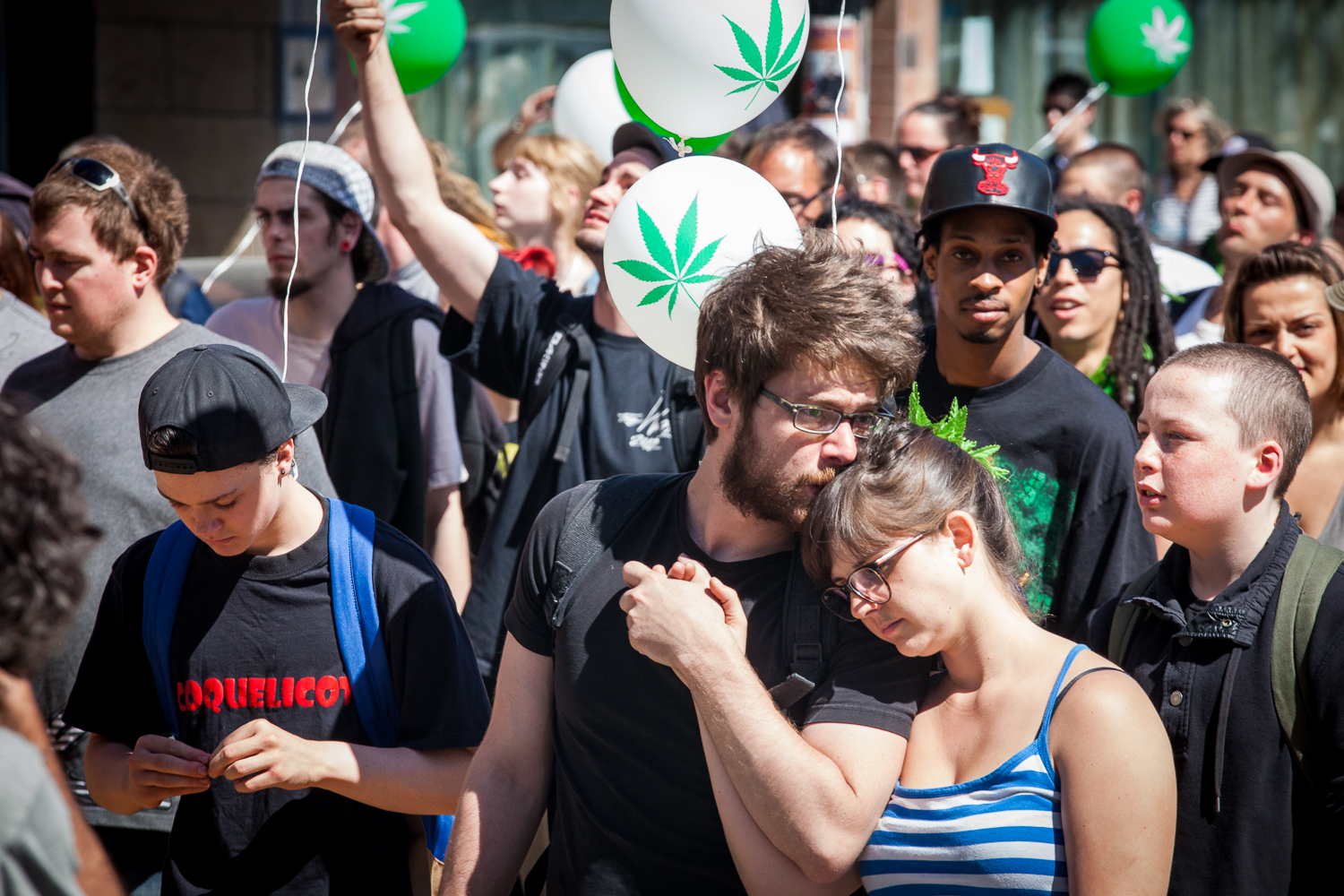 Il s'en fumait du bon samedi, à la Marche mondiale pour la marijuana