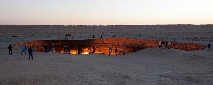 The Door to Hell: un cratère qui brûle jour et nuit depuis 40 ans!