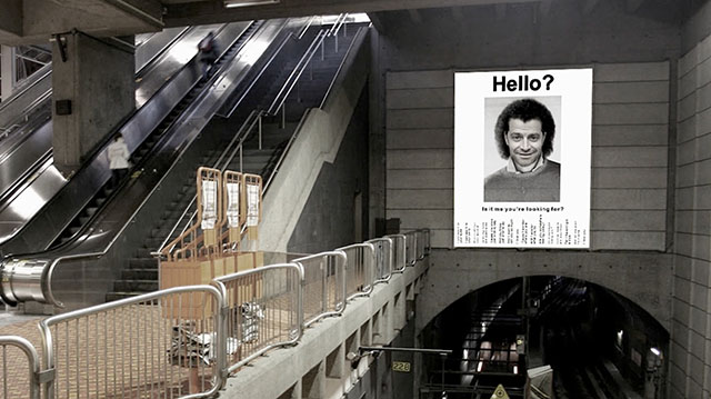 Il illustre avec humour le nom des stations du métro de Montréal