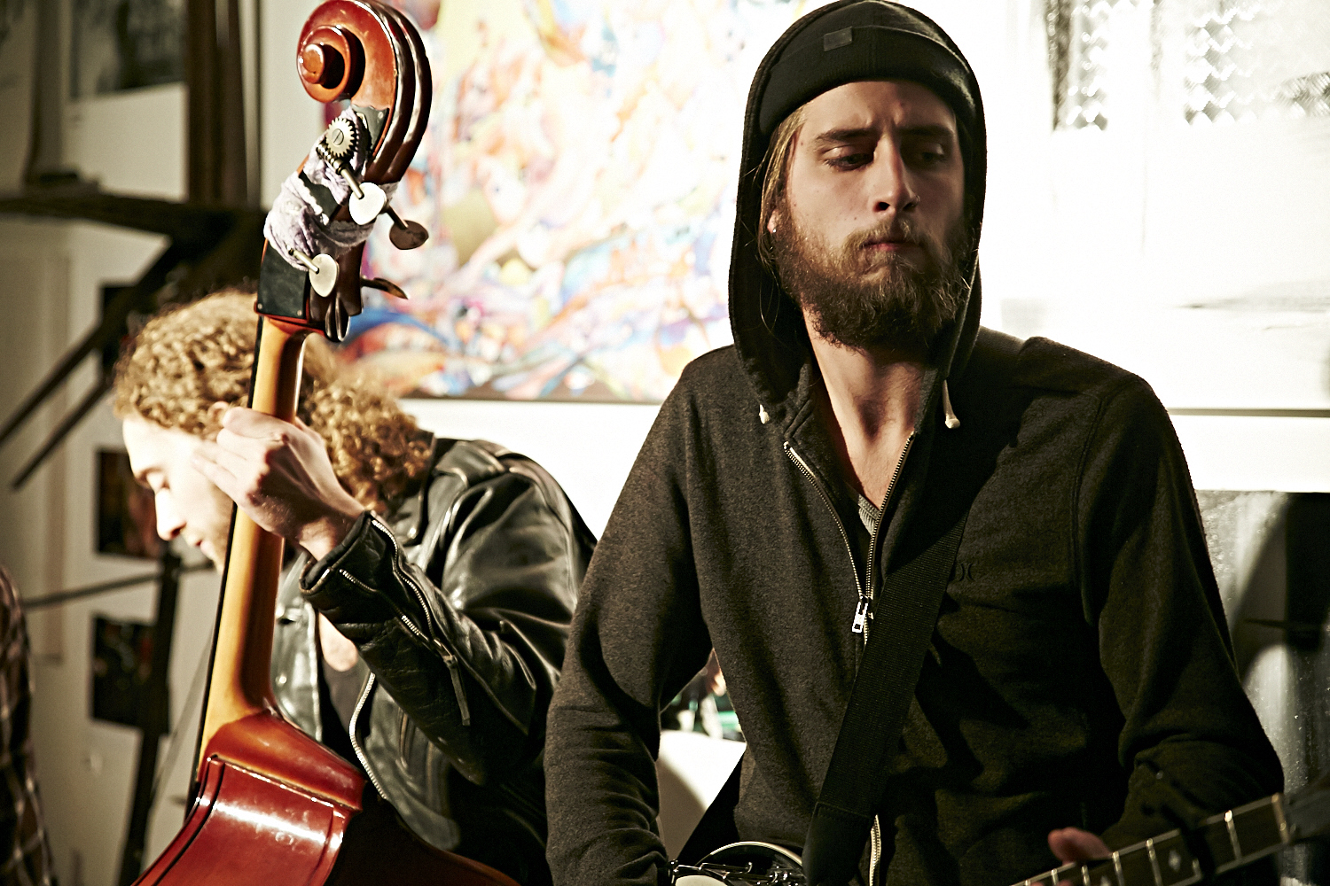 Vernissage à l'atelier OFDT en formule soirée underground rue de Gaspé