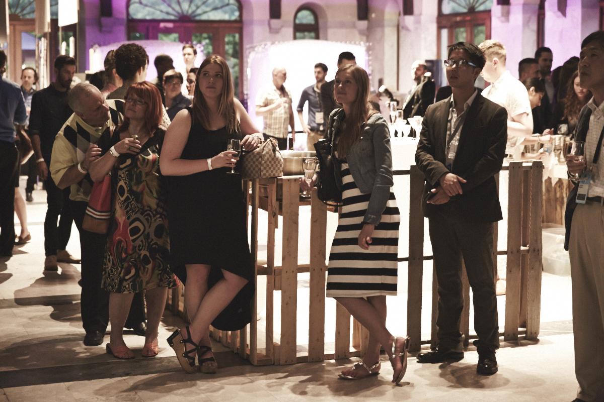 Joli panorama pour le Cocktail Chromatic au Chalet du Mont-Royal