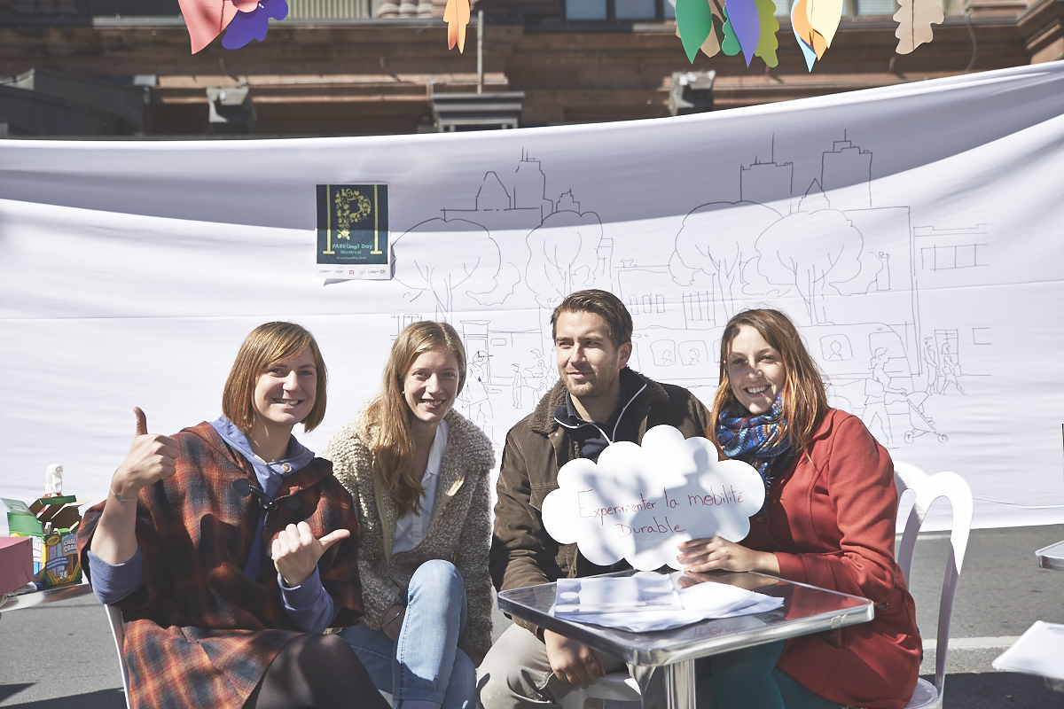 Park(ing) Day Montréal: notre ville déguisée par des nouveaux espaces de stationnement