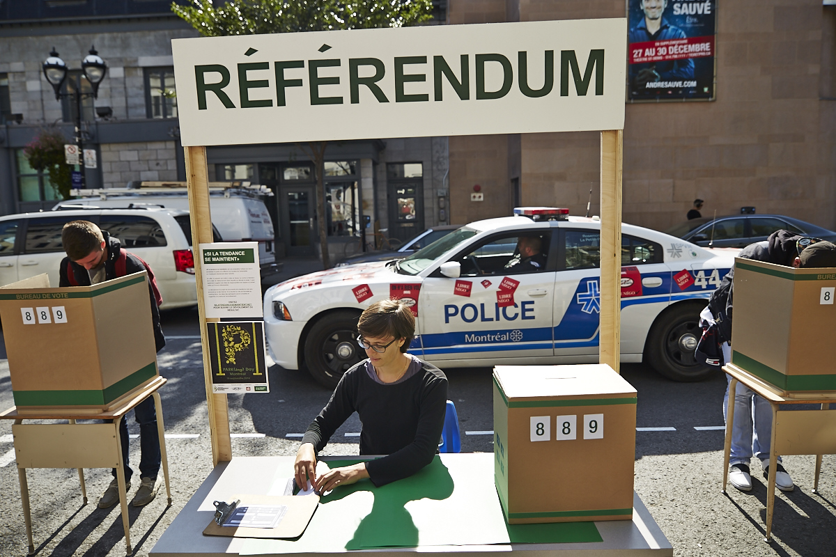 Park(ing) Day Montréal: notre ville déguisée par des nouveaux espaces de stationnement