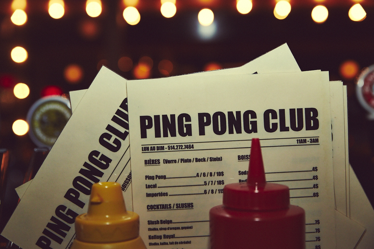 Montréal est en amour avec le nouveau Ping Pong Club