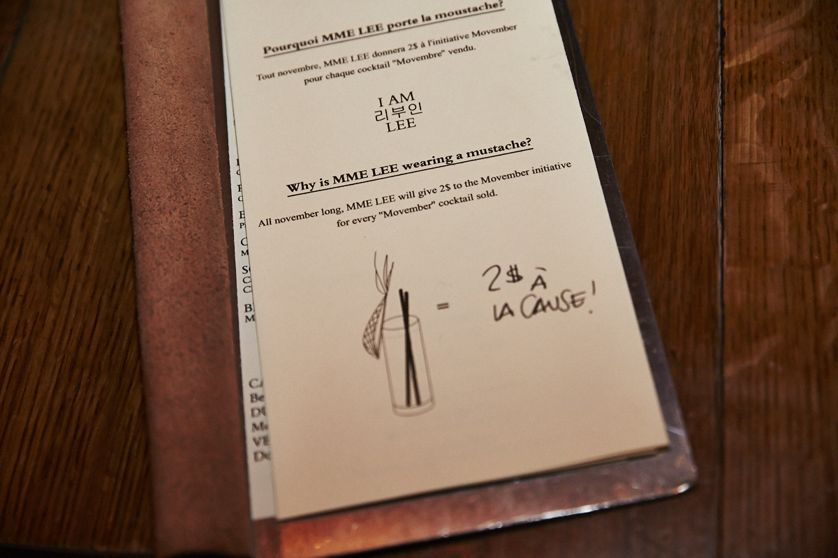 JimLeBarbier fait des ravages au Mme.Lee pour le lancement de Movember