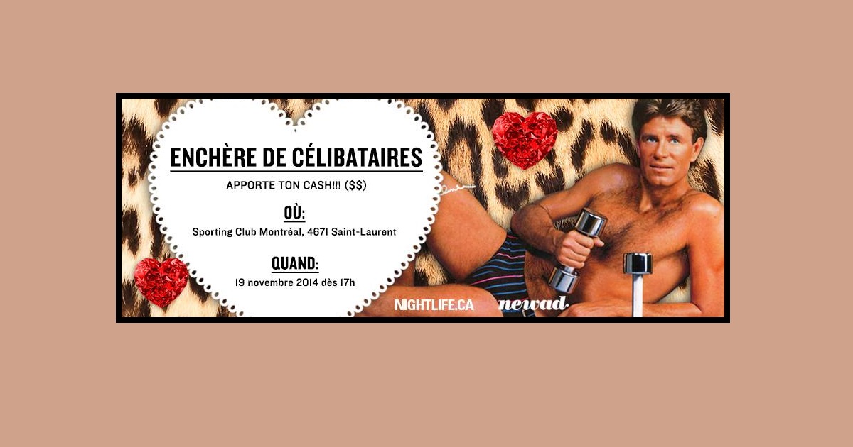 Un encan de célibataires pour tous ceux qui cherchent l'amour (et un peu aussi pour la bonne cause)!