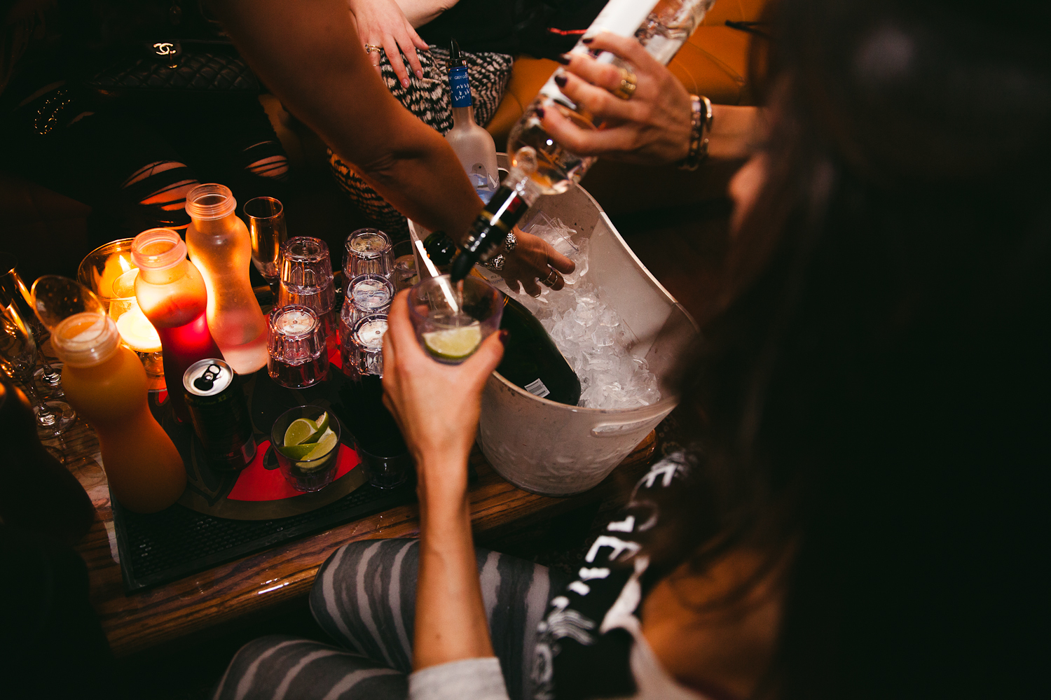 Le Peopl coule au rythme de la vodka pour sa soirée Di Salvio Reunion