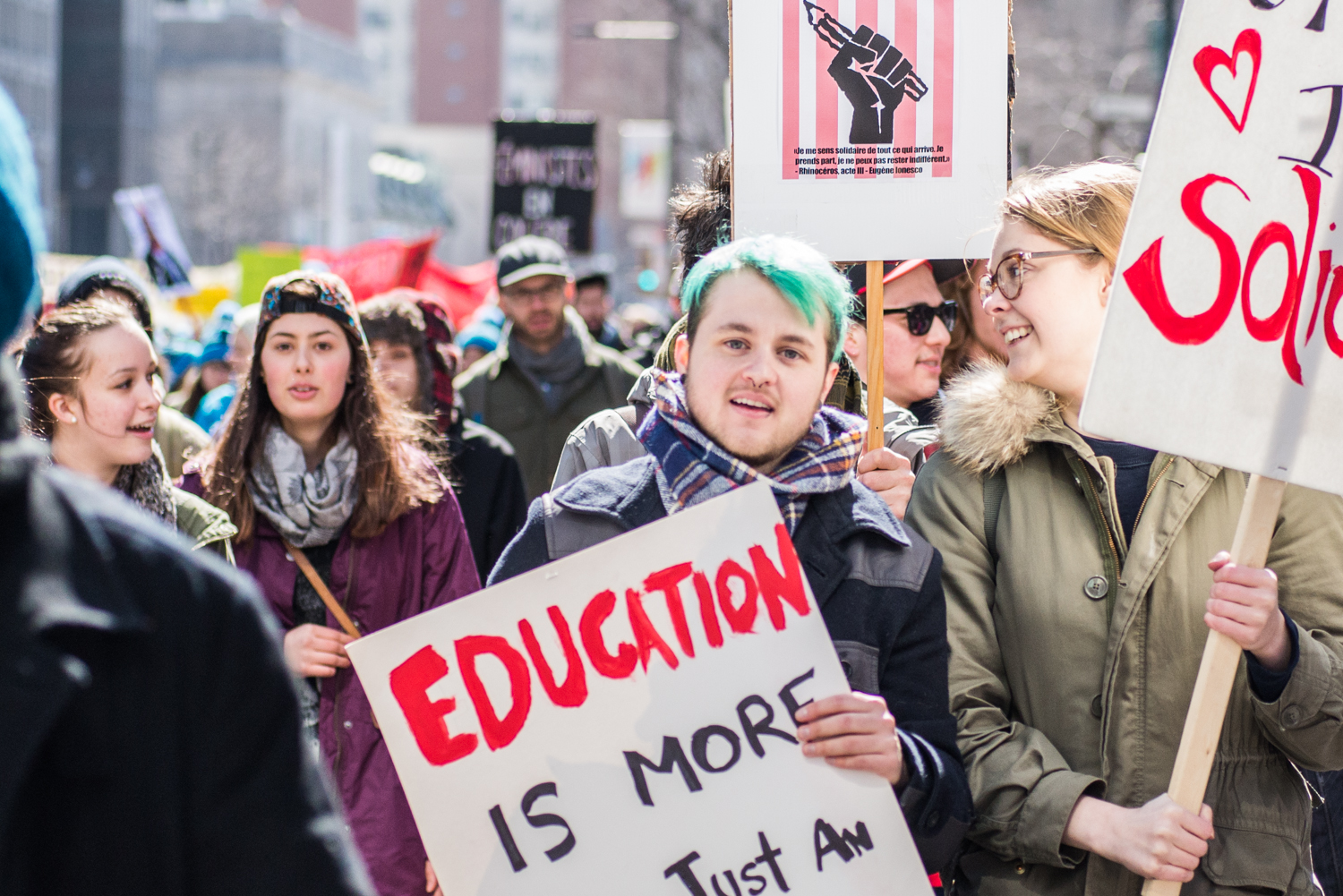 La grande manif nationale du 2 avril envoie un message clair au gouvernement!