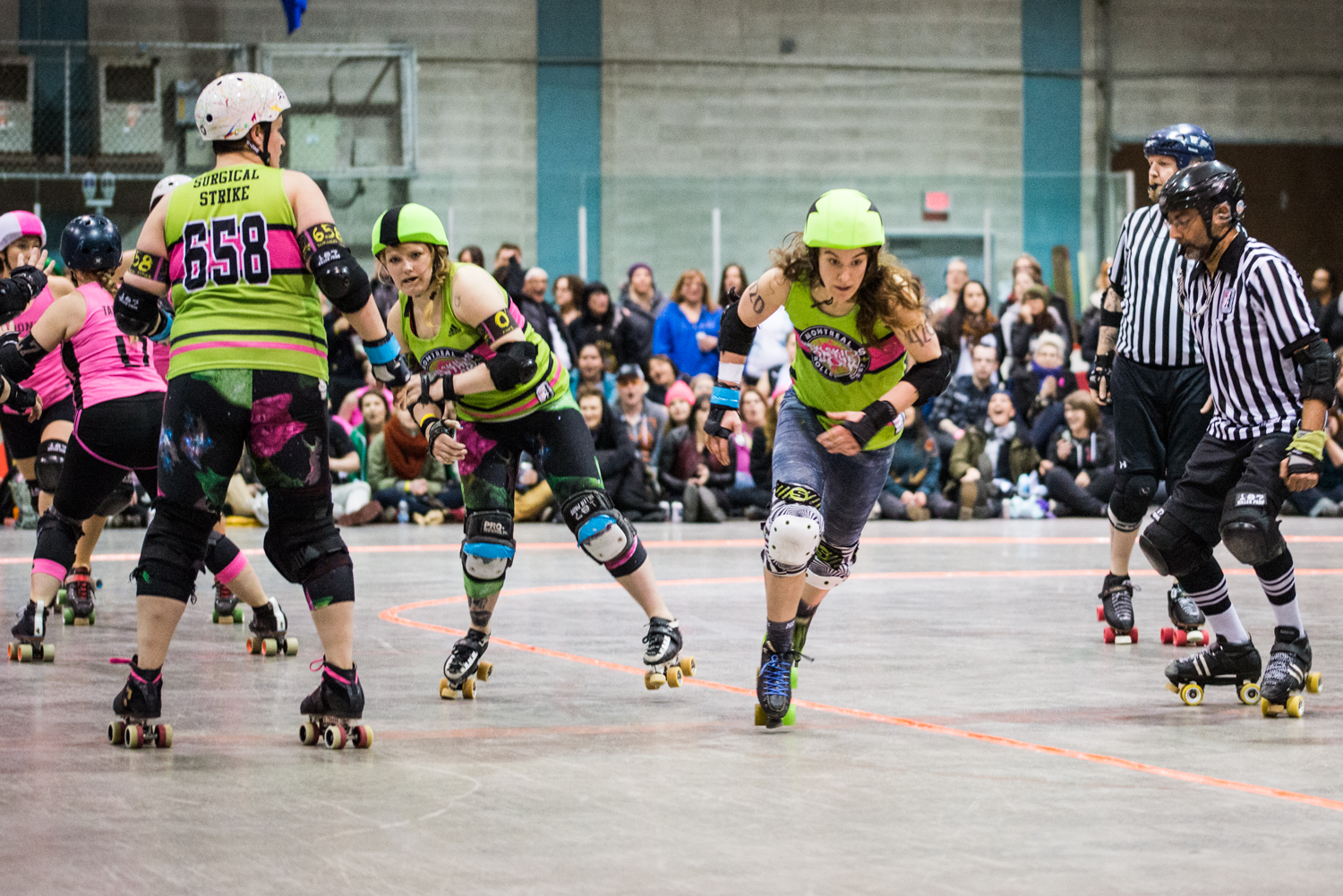 Les Montréalais capotent sur le Roller Derby!
