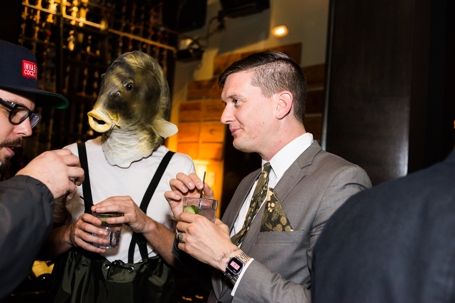 Genre de weird soirée pour les invités du Hendrick's Gin à l'Auberge Saint-Gabriel
