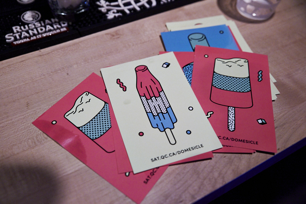 Musique électro, popsicles et folles projections pour le 1er party Dômesicle à la SAT