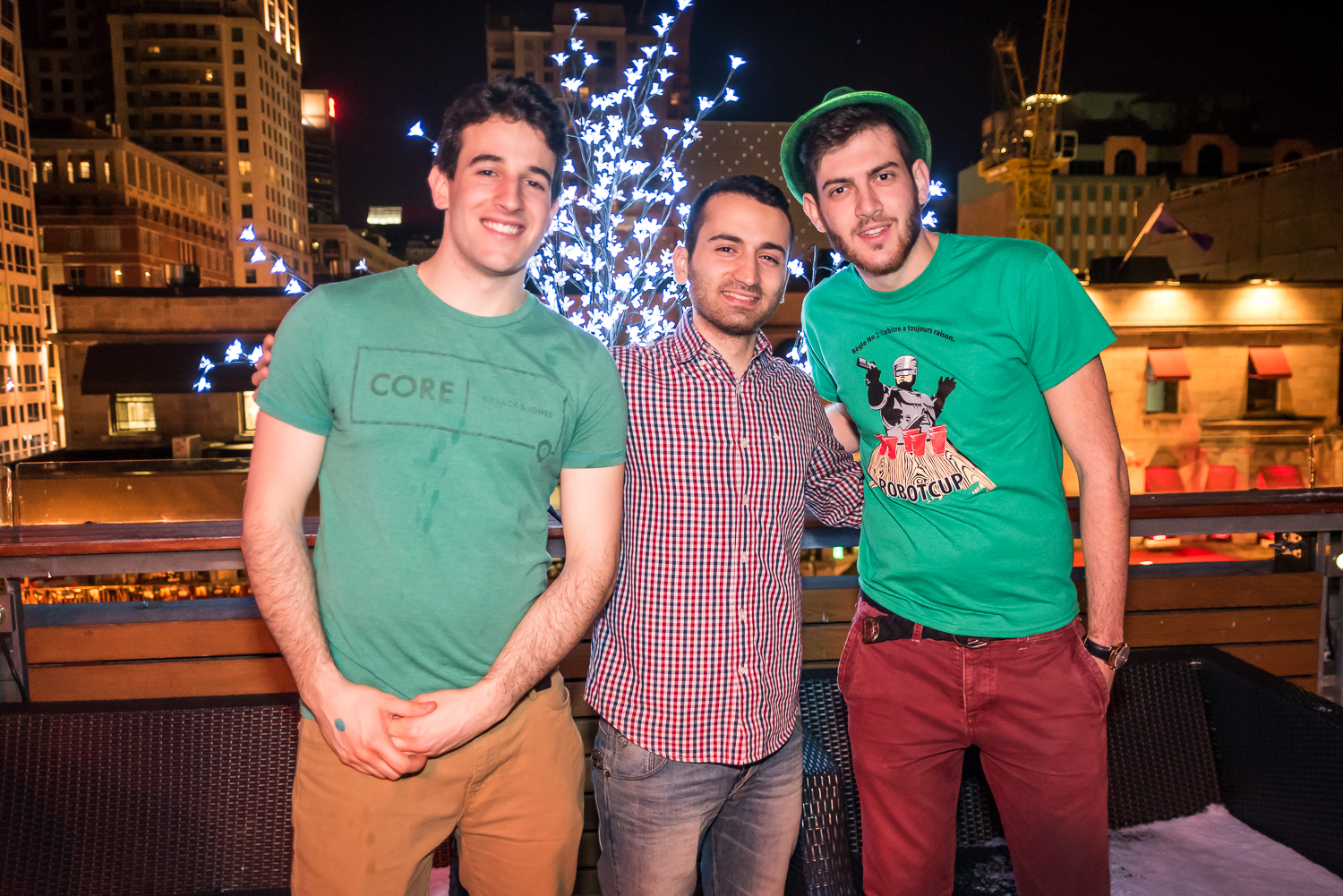 Party de la St-Patrick sur le toit du Newtown avec folle vue sur le centre-ville!