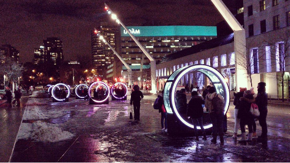 10 superbes photos de Loop, la nouvelle installation au Quartier des Spectacles
