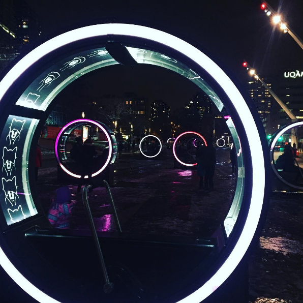 10 superbes photos de Loop, la nouvelle installation au Quartier des Spectacles