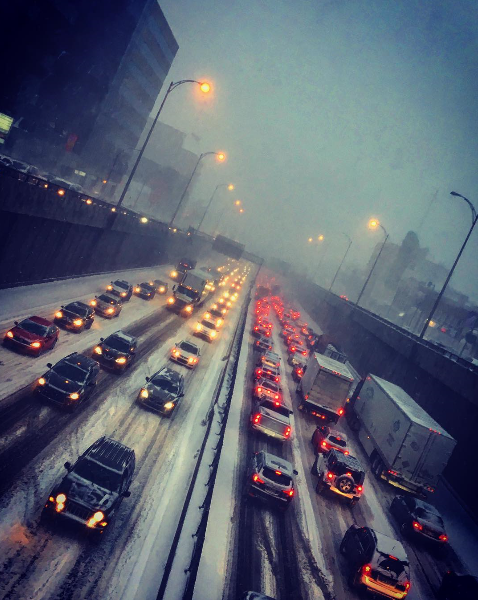 20 photos hallucinantes de la tempête qui frappe actuellement le Québec