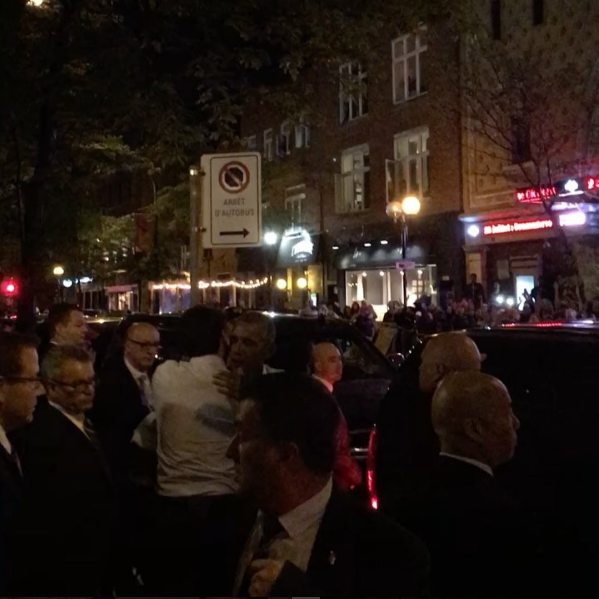 10 photos du passage remarqué de Barack Obama à Montréal