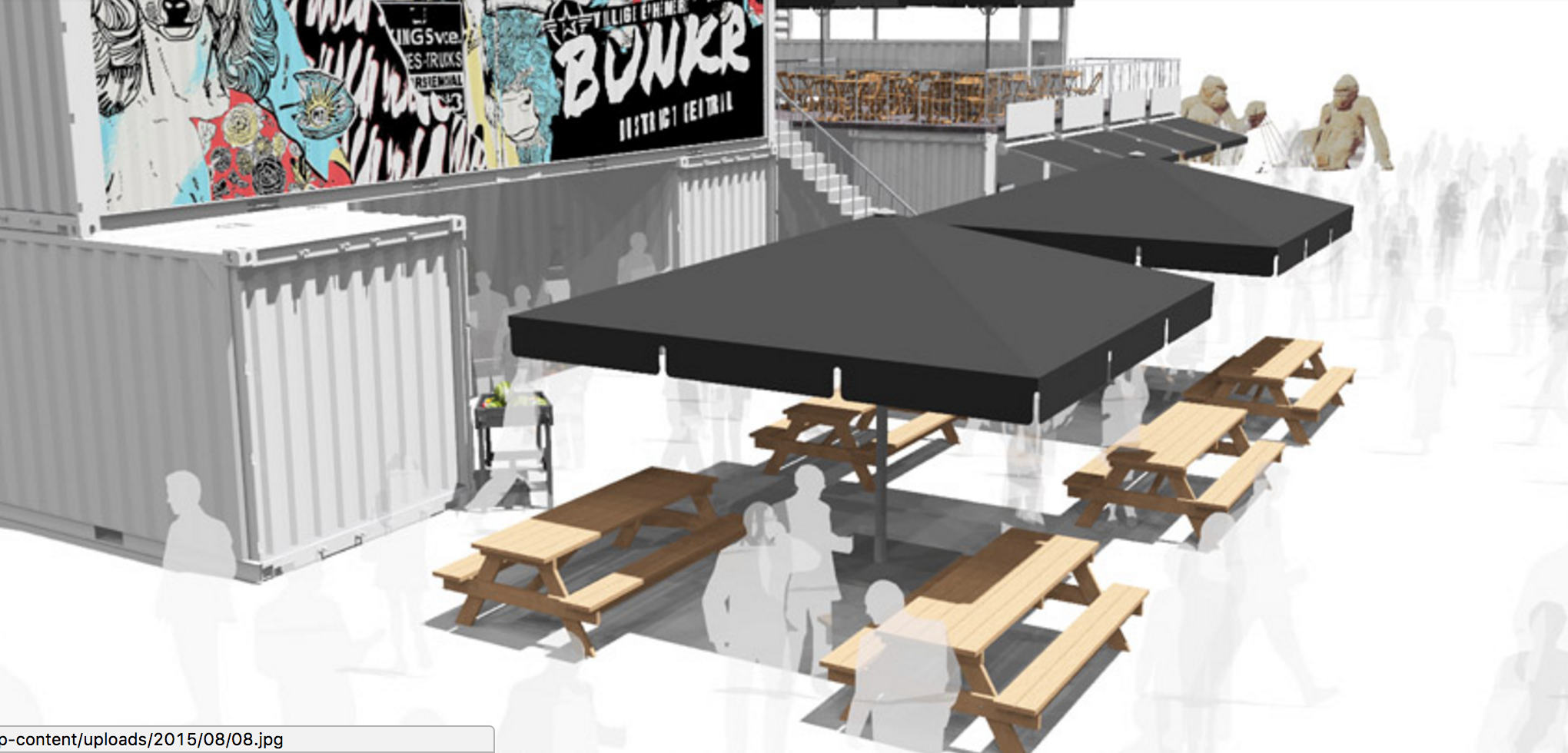 Un nouveau village éphémère urbain voit le jour à Montréal