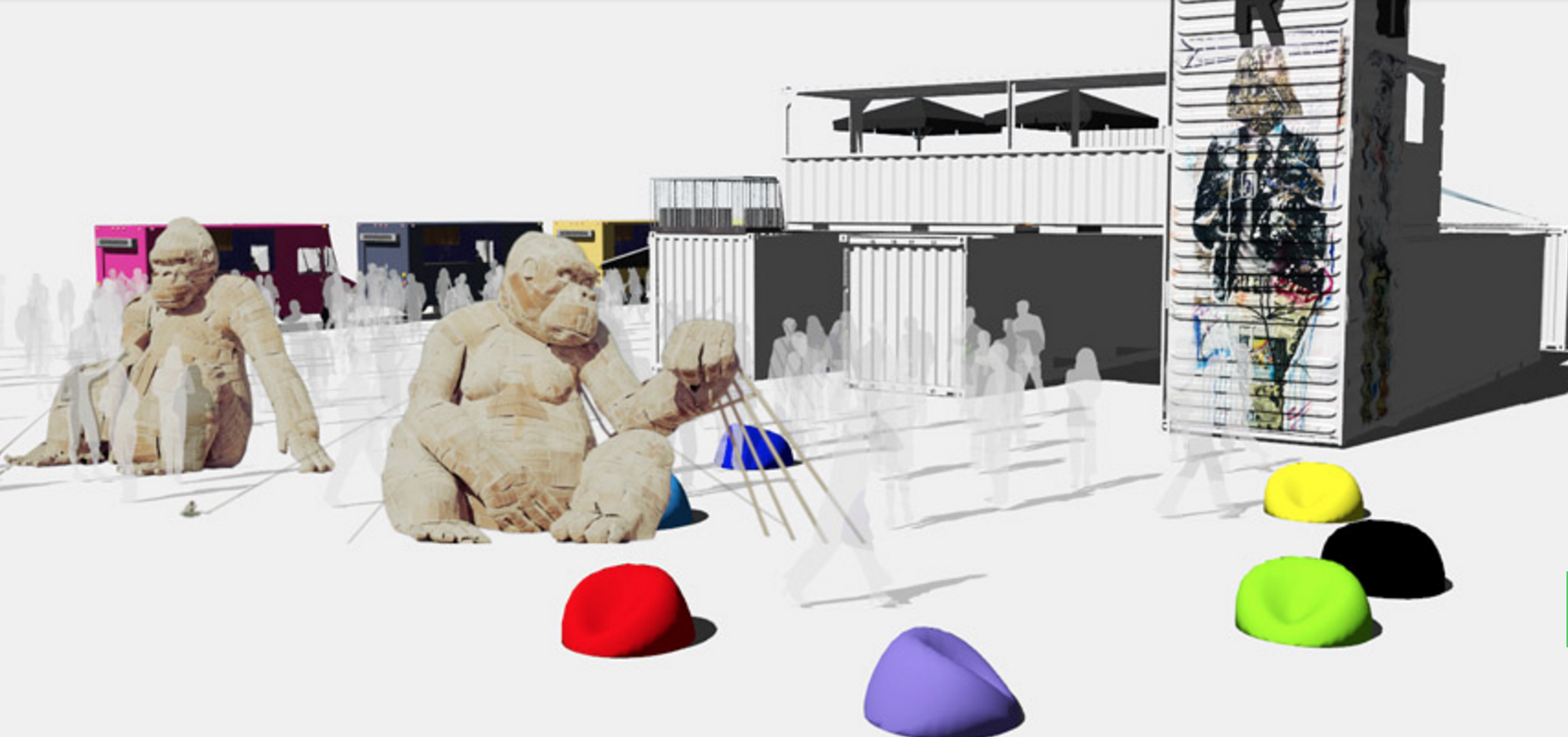 Un nouveau village éphémère urbain voit le jour à Montréal