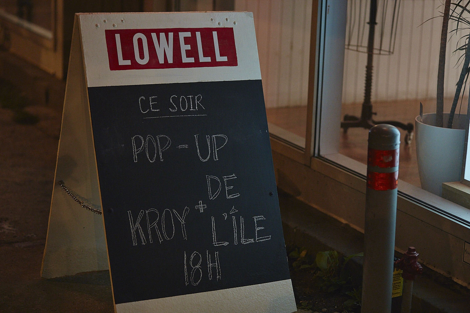 Pop-up shop exclusif de la collaboration entre Kroy X De L'île à la boutique Lowell