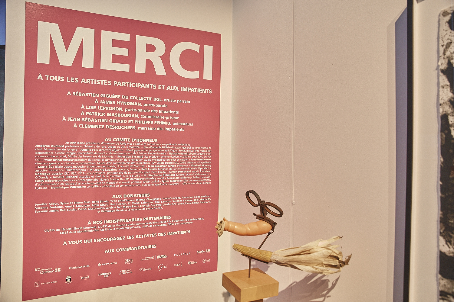 Vernissage de l'expo-encan PARLE-MOI D'AMOUR à l’Atrium de l’Édifice Wilder – Espace Danse (PHOTOS)