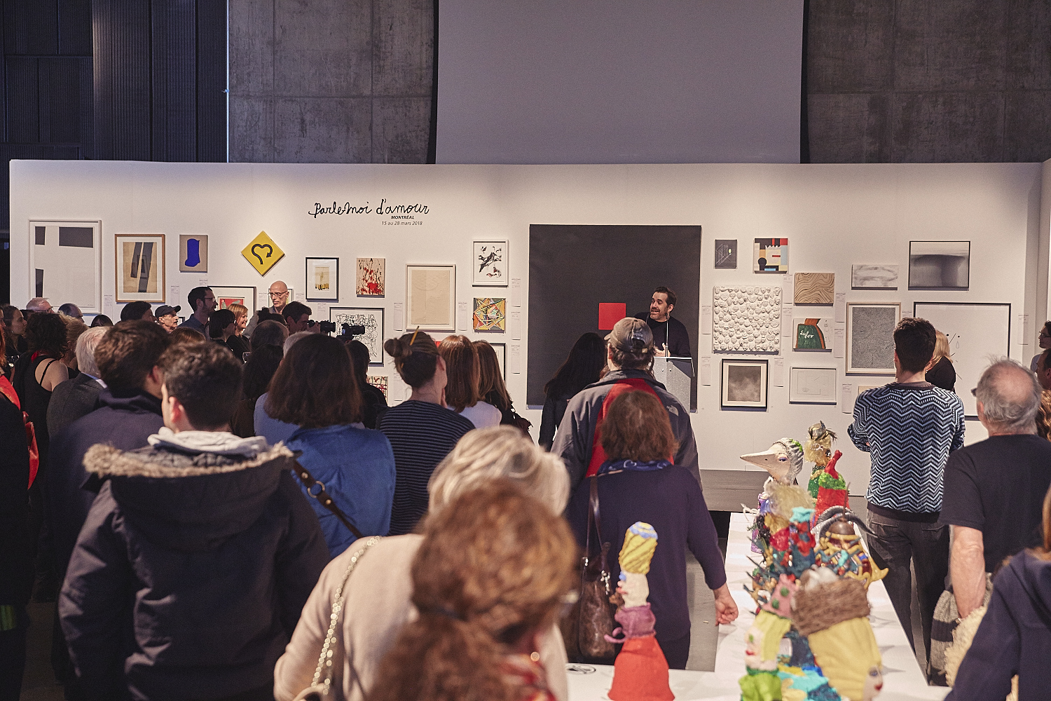 Vernissage de l'expo-encan PARLE-MOI D'AMOUR à l’Atrium de l’Édifice Wilder – Espace Danse (PHOTOS)