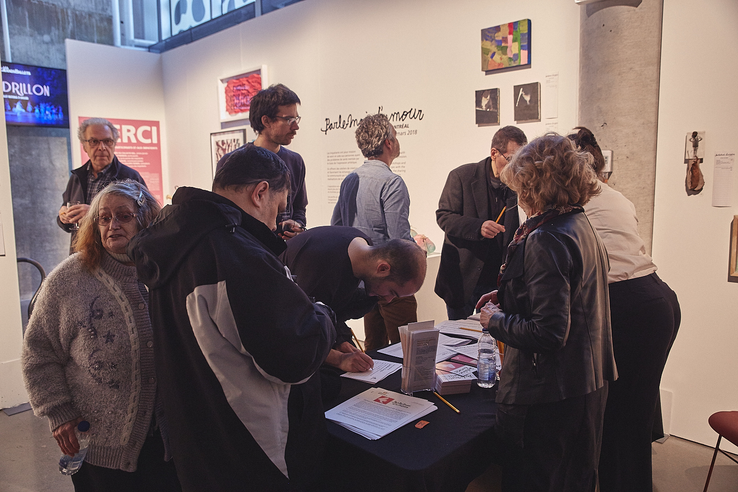 Vernissage de l'expo-encan PARLE-MOI D'AMOUR à l’Atrium de l’Édifice Wilder – Espace Danse (PHOTOS)