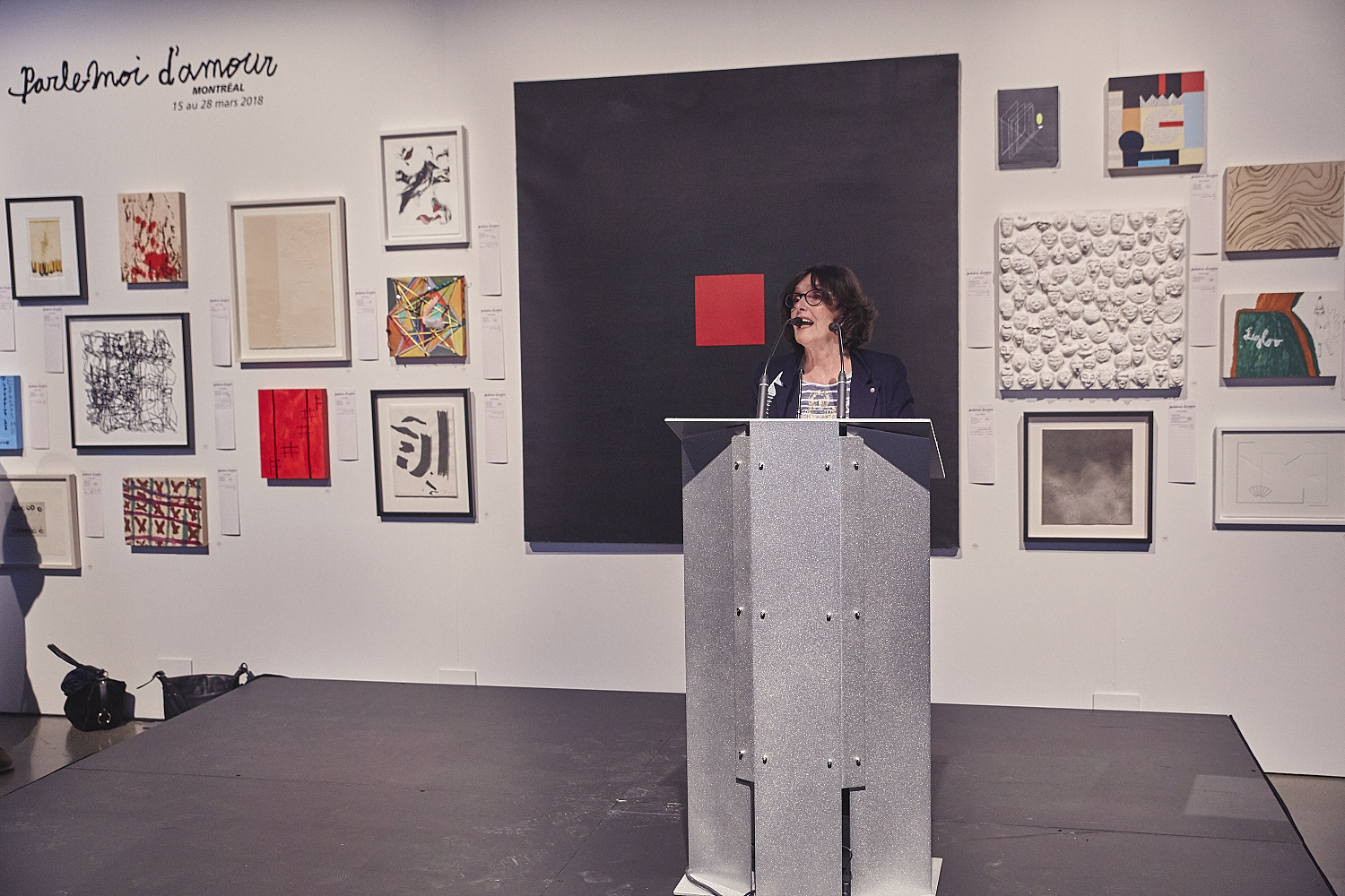 Vernissage de l'expo-encan PARLE-MOI D'AMOUR à l’Atrium de l’Édifice Wilder – Espace Danse (PHOTOS)