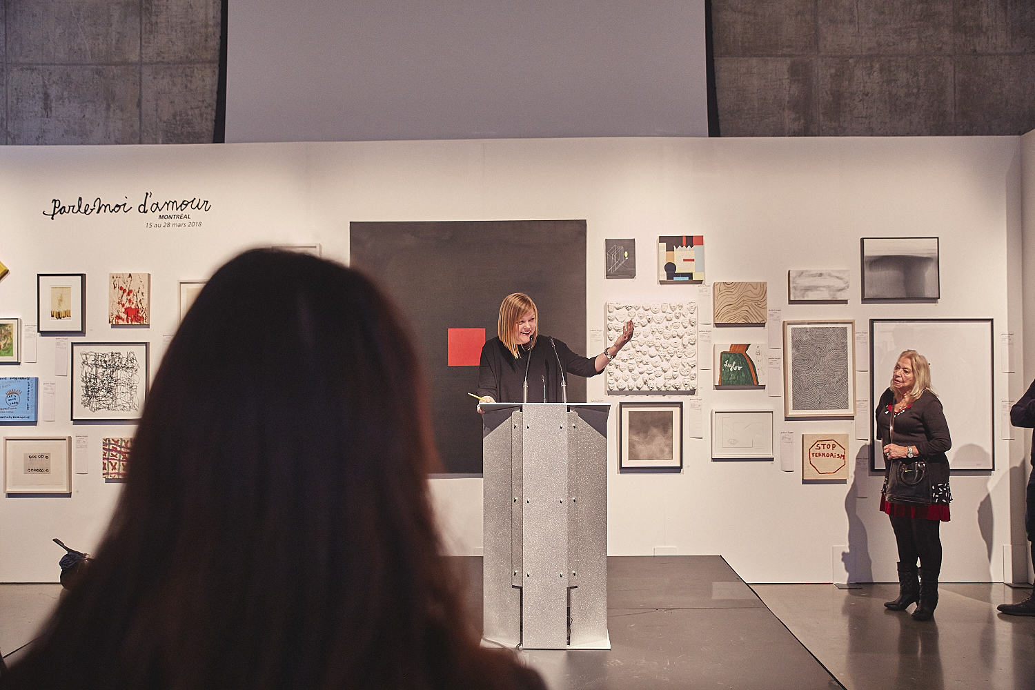 Vernissage de l'expo-encan PARLE-MOI D'AMOUR à l’Atrium de l’Édifice Wilder – Espace Danse (PHOTOS)