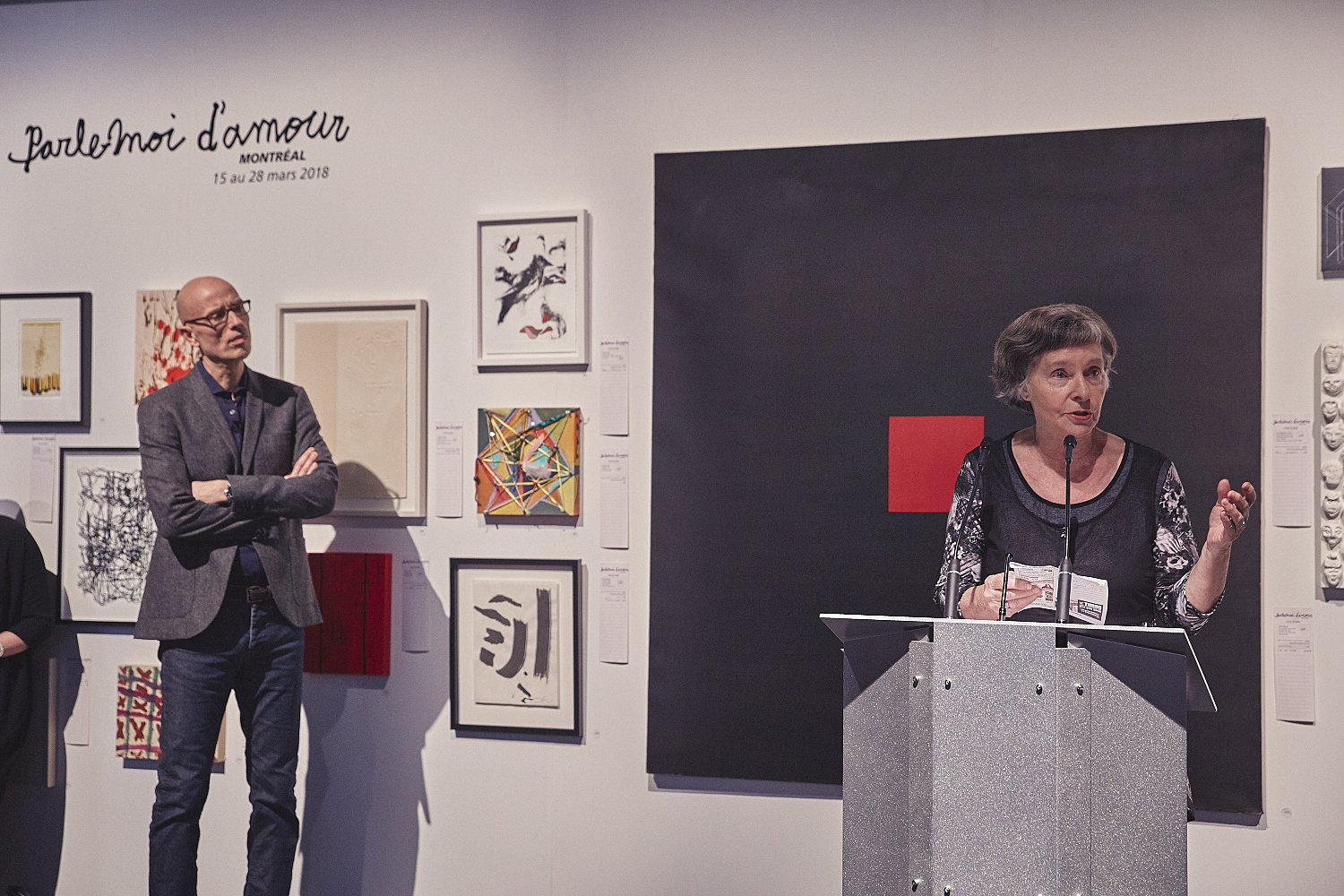 Vernissage de l'expo-encan PARLE-MOI D'AMOUR à l’Atrium de l’Édifice Wilder – Espace Danse (PHOTOS)