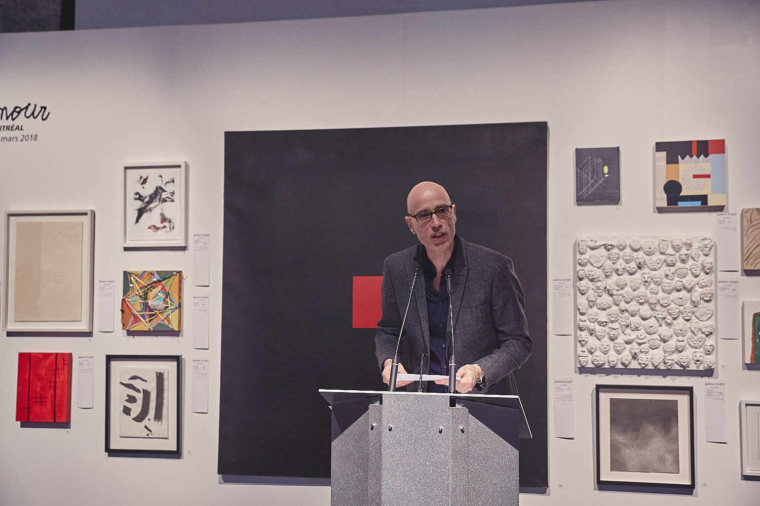 Vernissage de l'expo-encan PARLE-MOI D'AMOUR à l’Atrium de l’Édifice Wilder – Espace Danse (PHOTOS)