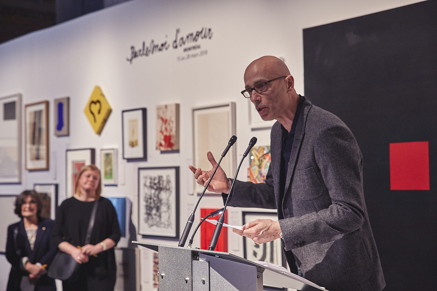 Vernissage de l'expo-encan PARLE-MOI D'AMOUR à l’Atrium de l’Édifice Wilder – Espace Danse (PHOTOS)