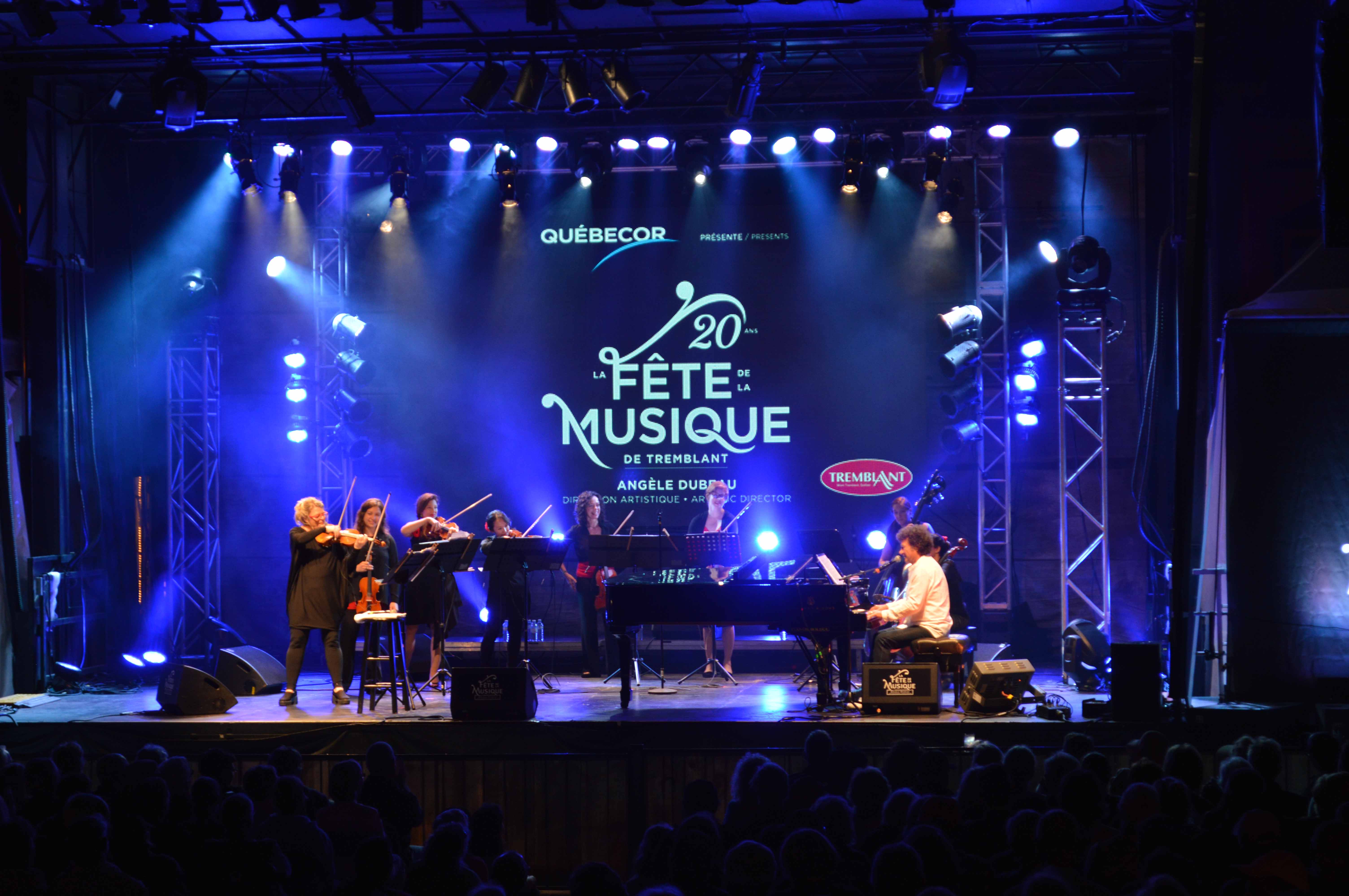 Tremblant célèbre 20 ans de Musique avec l'OSM, Angèle Dubeau et Robert Charlebois