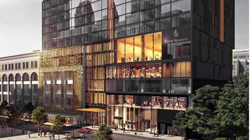 Un hôtel trop fou arrive bientôt à Montréal et on capote déjà sur son magnifique bar (PHOTOS)