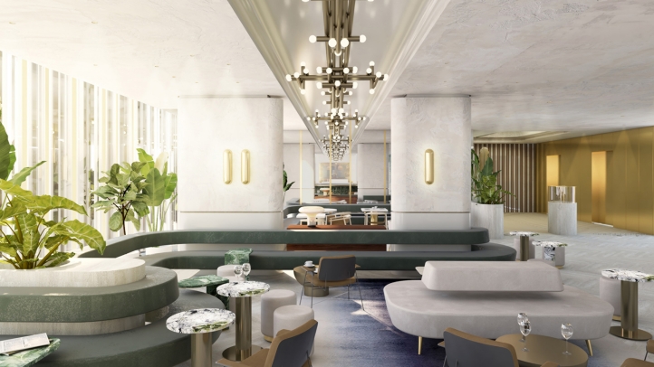 Un hôtel trop fou arrive bientôt à Montréal et on capote déjà sur son magnifique bar (PHOTOS)