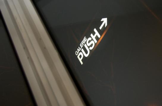 CARACTERISTIQUES: vernissage à la Galerie Push