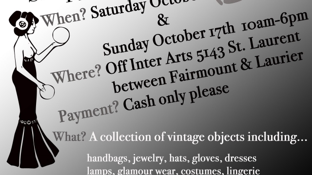 Vintage shopping event: deux jours de vintage dans le mile-end