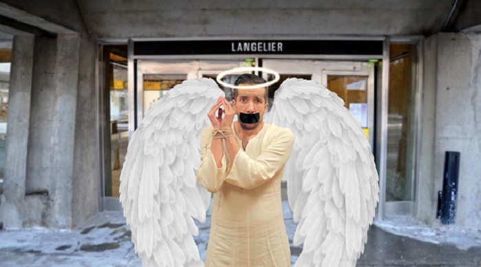 Il illustre avec humour le nom des stations du métro de Montréal