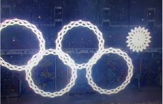 Un gros fail technique lors de l'ouverture des jeux de Sochi