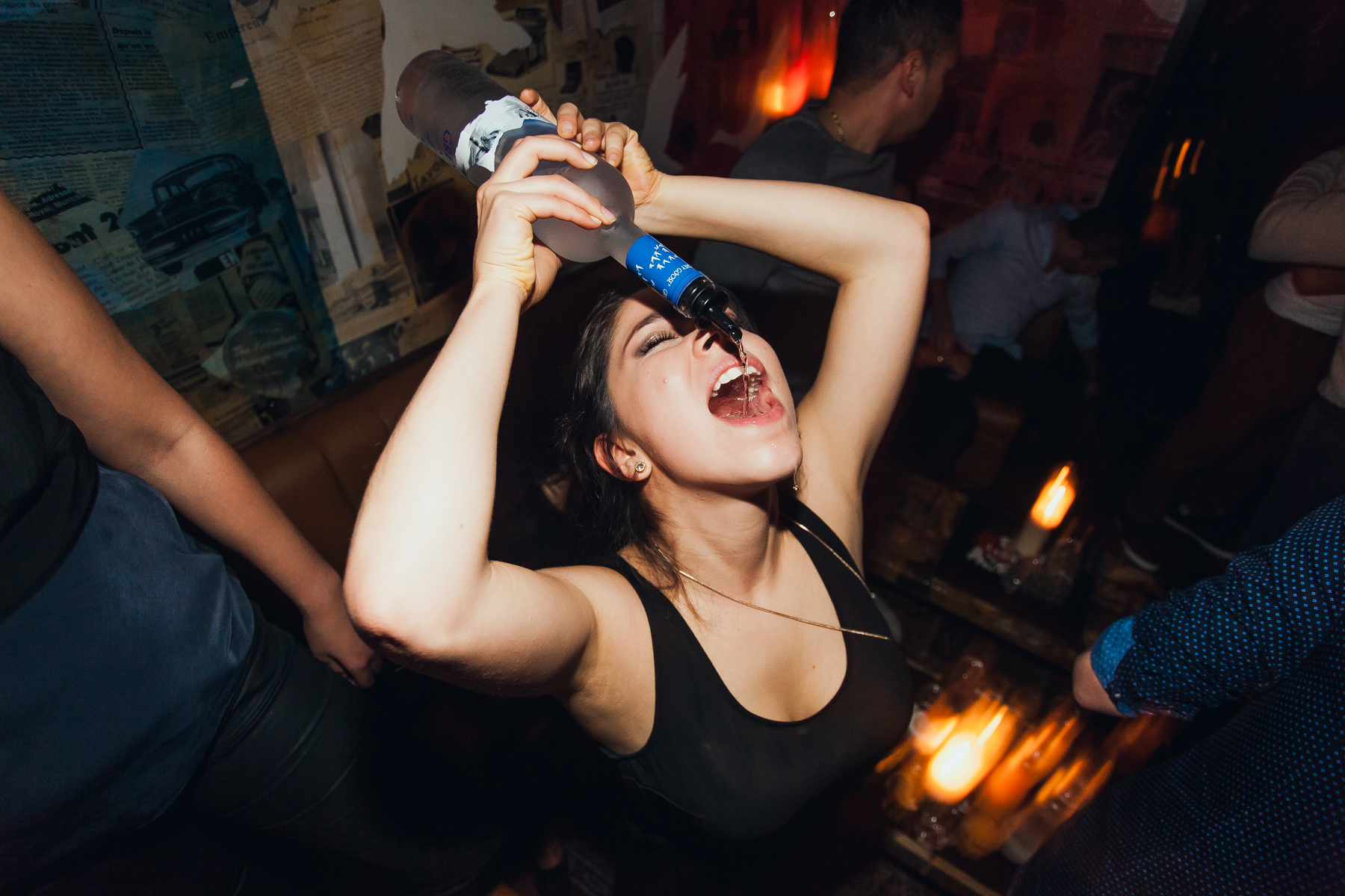 Ça a fêté fort sur le champagne pis la vodka au Peopl en fin de semaine!