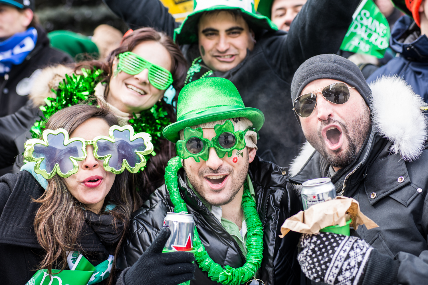 C'est pas le frette qui arrête l'ammmmouuuurrrr des Montréalais pour l'Irlande!
