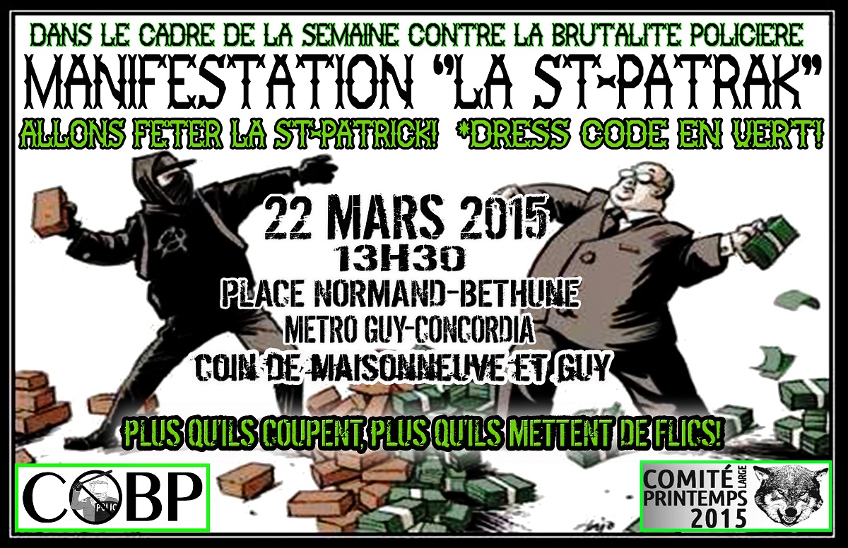 ​Saint-Patrick 2015 à Montréal: un dérapage annoncé ?