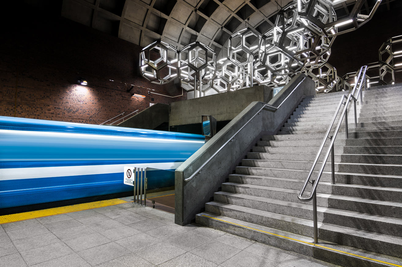 La beauté architecturale du métro dans un inspirant projet photo