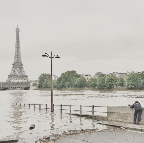 Voici à quoi ressemble la ville de Paris durant les inondations