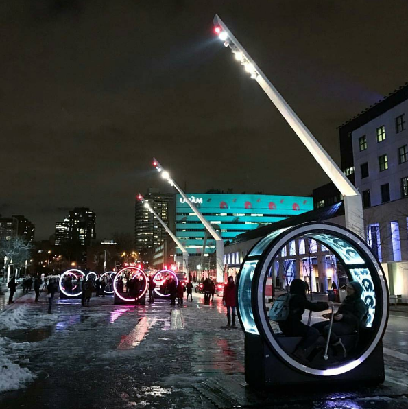 10 superbes photos de Loop, la nouvelle installation au Quartier des Spectacles