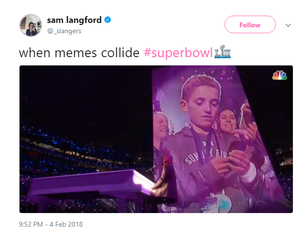 Le « selfie kid » et Kevin Hart complètement saoul ont volé la vedette du Super Bowl 52 (PHOTOS)